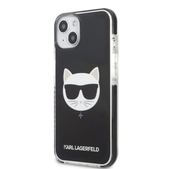 Apple iPhone 13 KARL LAGERFELD KLHCP13MTPECK TPU Hátlap - Fekete