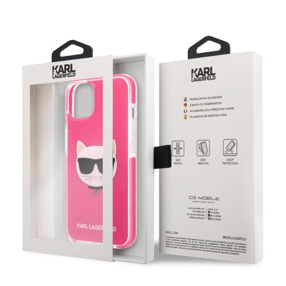 Apple iPhone 13 KARL LAGERFELD KLHCP13MTPECPI TPU Hátlap - Rózsaszín