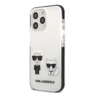 Apple iPhone 13 Pro Max KARL LAGERFELD KLHCP13XTPEKCW TPU Hátlap - Fehér