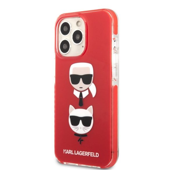 Apple iPhone 13 Pro KARL LAGERFELD KLHCP13LTPE2TR TPU Hátlap - Piros