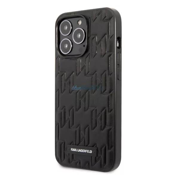 Apple iPhone 13 Pro KARL LAGERFELD KLHCP13LMNMP1K Hátlap - Fekete