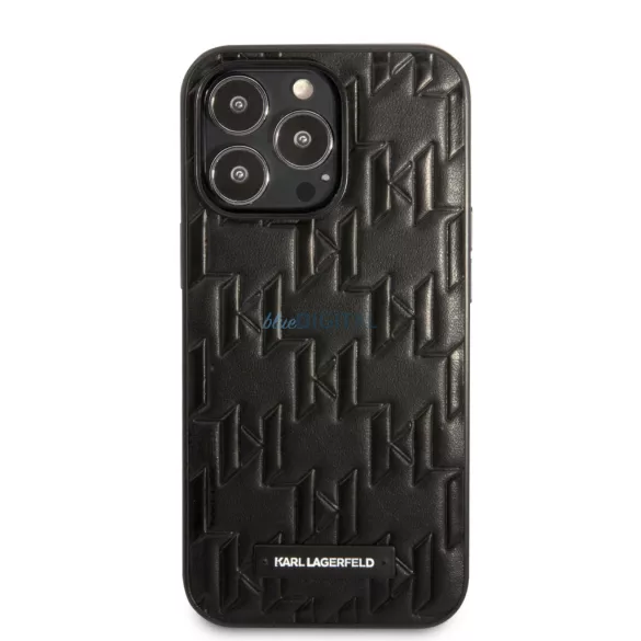 Apple iPhone 13 Pro Max KARL LAGERFELD KLHCP13XMNMP1K Hátlap - Fekete