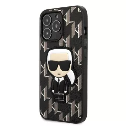   Apple iPhone 13 Pro KARL LAGERFELD KLHCP13LPMNIKBK Hátlap - Fekete