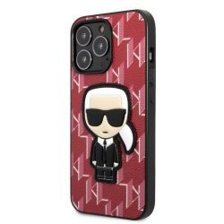   Apple iPhone 13 Pro Max KARL LAGERFELD KLHCP13LPMNIKPI Hátlap - Piros