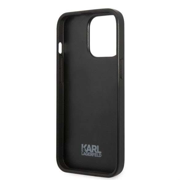 Apple iPhone 13 Pro Max KARL LAGERFELD KLHCP13XPMNFIK1 Hátlap - Szürke