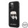 Apple iPhone 13 Pro KARL LAGERFELD  KLHMP13LSLKHBK Liquid Silicon MagSafe Hátlap - Fekete