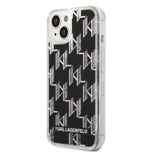 Apple iPhone 14 KARL LAGERFELD KLHCP14SLMNMK Liquid TPU Hátlap - Fekete