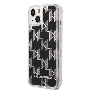 Apple iPhone 14 Plus KARL LAGERFELD KLHCP14MLMNMK Liquid TPU Hátlap - Fekete