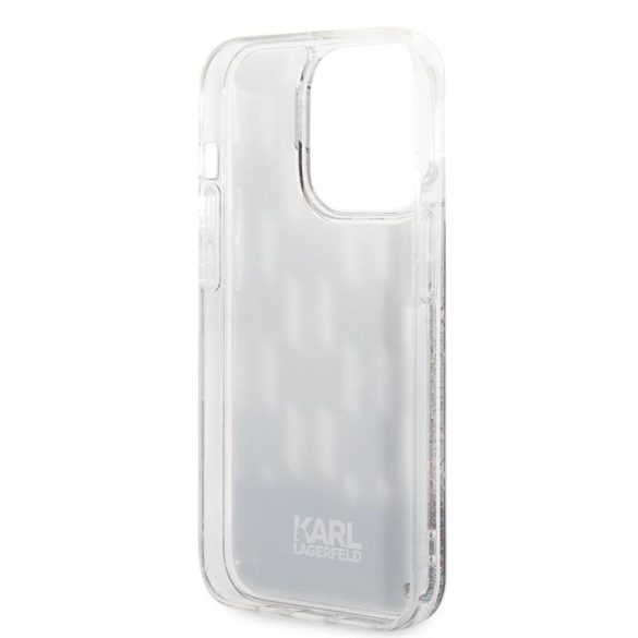Apple iPhone 14 Pro Max KARL LAGERFELD KLHCP14XLMNMK Liquid TPU Hátlap - Fekete