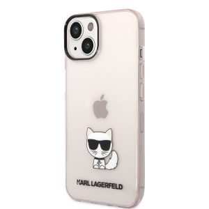 Apple iPhone 14 KARL LAGERFELD KLHCP14SCTTRI TPU Hátlap - Rózsaszín