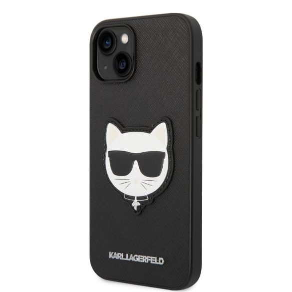 Apple iPhone 14 KARL LAGERFELD KLHCP14SSAPCHK Hátlap - Fekete