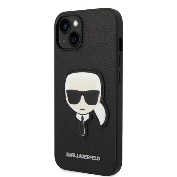 Apple iPhone 14 Pro KARL LAGERFELD KLHCP14LSAPKHK Hátlap - Fekete