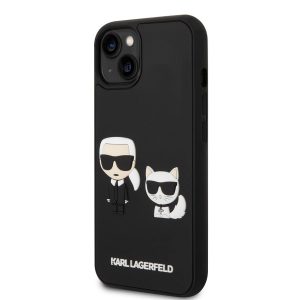 Apple iPhone 14 KARL LAGERFELD KLHCP14S3DRKCK 3D Hátlap - Fekete