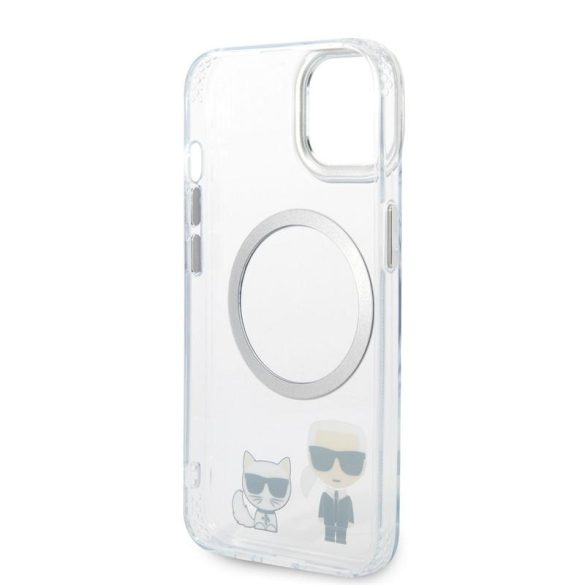 Apple iPhone 14 KARL LAGERFELD KLHMP14SHKCT Magsafe TPU Hátlap - Átlátszó