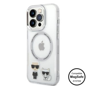 Apple iPhone 14 Pro Max KARL LAGERFELD KLHMP14XHKCT Magsafe TPU Hátlap - Átlátszó