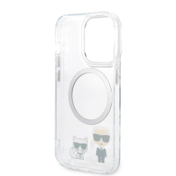 Apple iPhone 14 Pro Max KARL LAGERFELD KLHMP14XHKCT Magsafe TPU Hátlap - Átlátszó