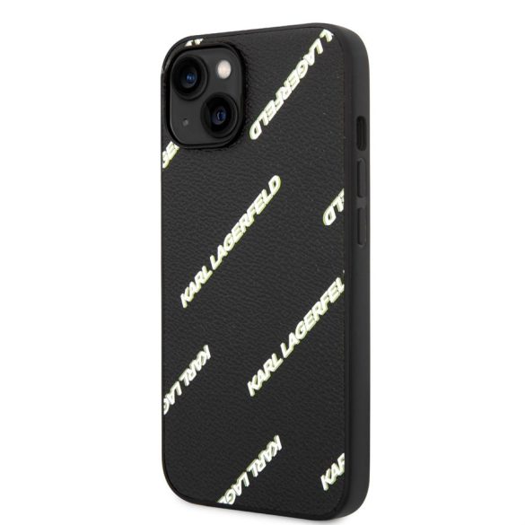 Apple iPhone 14 KARL LAGERFELD KLHCP14SPGMLKFK Hátlap - Fekete