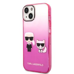 Apple iPhone 14 KARL LAGERFELD KLHCP14STGKCP TPU Hátlap - Rózsaszín