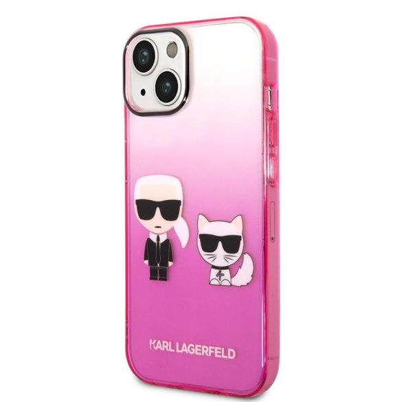 Apple iPhone 14 KARL LAGERFELD KLHCP14STGKCP TPU Hátlap - Rózsaszín
