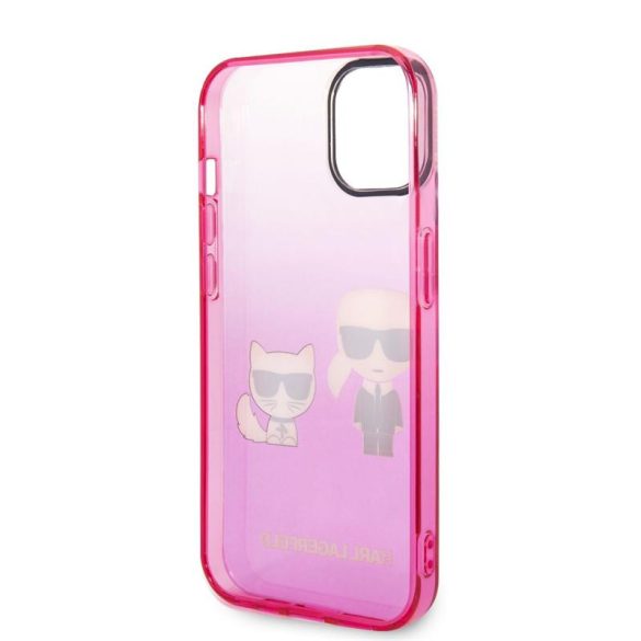 Apple iPhone 14 KARL LAGERFELD KLHCP14STGKCP TPU Hátlap - Rózsaszín