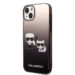   Apple iPhone 14 KARL LAGERFELD KLHCP14STGKCK TPU Hátlap - Fekete