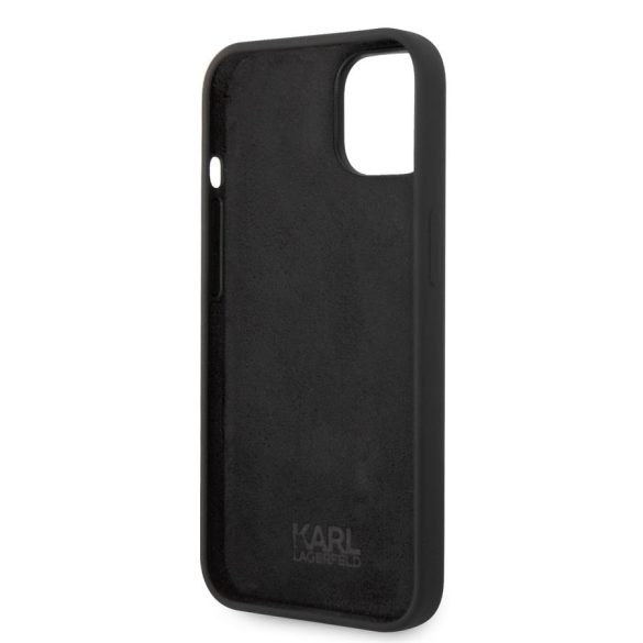 Apple iPhone 14 KARL LAGERFELD KLHCP14SSNIKBCK Liquid Hátlap - Fekete