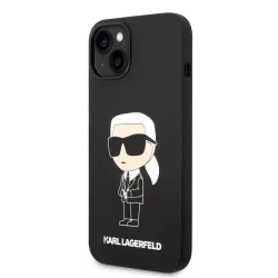   Apple iPhone 14 Plus KARL LAGERFELD KLHCP14MSNIKBCK Liquid Hátlap - Fekete