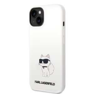 Apple iPhone 14 KARL LAGERFELD KLHCP14SSNCHBCH Liquid Hátlap - Fehér