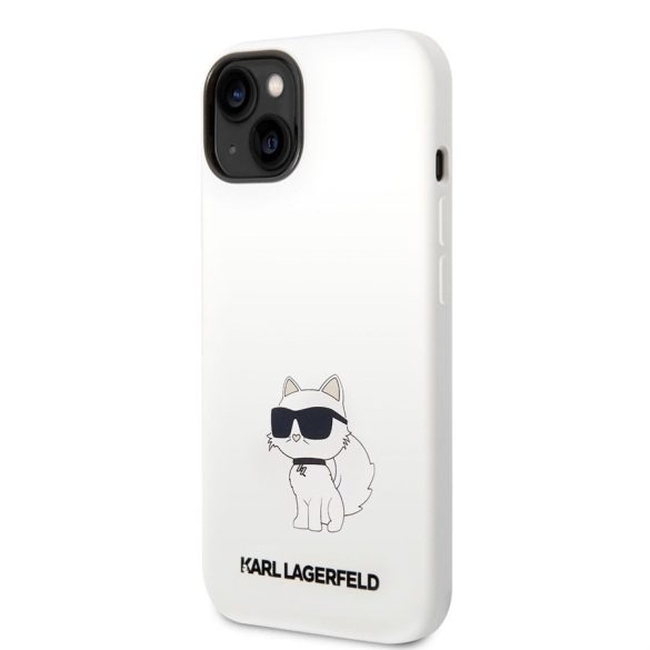 Apple iPhone 14 KARL LAGERFELD KLHCP14SSNCHBCH Liquid Hátlap - Fehér