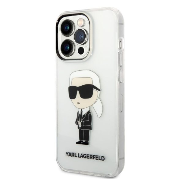 Apple iPhone 14 Pro KARL LAGERFELD KLHCP14LHNIKTCT TPU Hátlap - Átlátszó