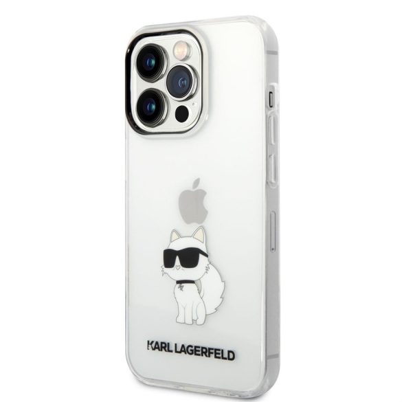 Apple iPhone 14 Pro Max KARL LAGERFELD KLHCP14XHNCHTCT TPU Hátlap - Átlátszó