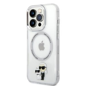 Apple iPhone 14 Pro KARL LAGERFELD KLHMP14LHNKCIT Magsafe TPU Hátlap - Átlátszó