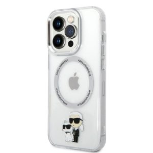Apple iPhone 14 Pro Max KARL LAGERFELD KLHMP14LHNKCIT Magsafe TPU Hátlap - Átlátszó