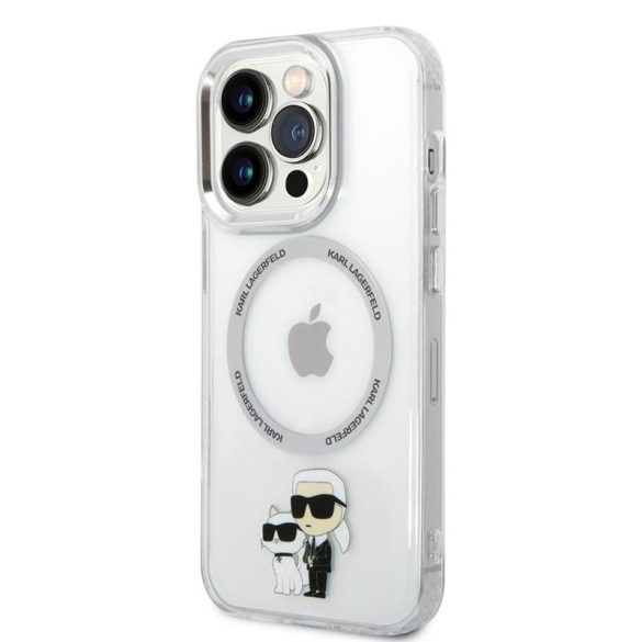 Apple iPhone 14 Pro Max KARL LAGERFELD KLHMP14LHNKCIT Magsafe TPU Hátlap - Átlátszó