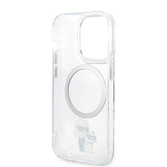 Apple iPhone 14 Pro Max KARL LAGERFELD KLHMP14LHNKCIT Magsafe TPU Hátlap - Átlátszó