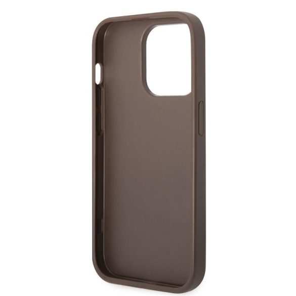Apple iPhone 14 Pro GUESS GUHCP14LG4GLBR Hátlap - Barna
