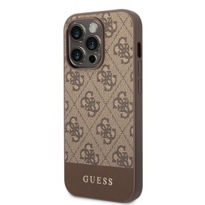 Apple iPhone 14 Pro Max GUESS GUHCP14XG4GLBR Hátlap - Barna