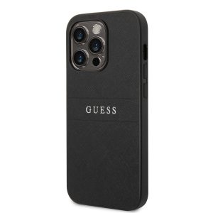 Apple iPhone 14 Pro GUESS GUHCP14LPSASBBK Hátlap - Fekete