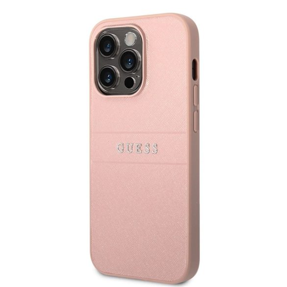 Apple iPhone 14 Pro GUESS GUHCP14LPSASBPI Hátlap - Rózsaszín