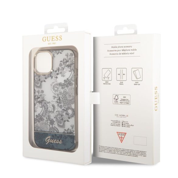 Apple iPhone 14 GUESS GUHCP14SHGPLHG TPU Hátlap - Szürke