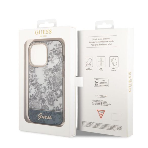 Apple iPhone 14 Pro Max GUESS GUHCP14XHGPLHG TPU Hátlap - Szürke