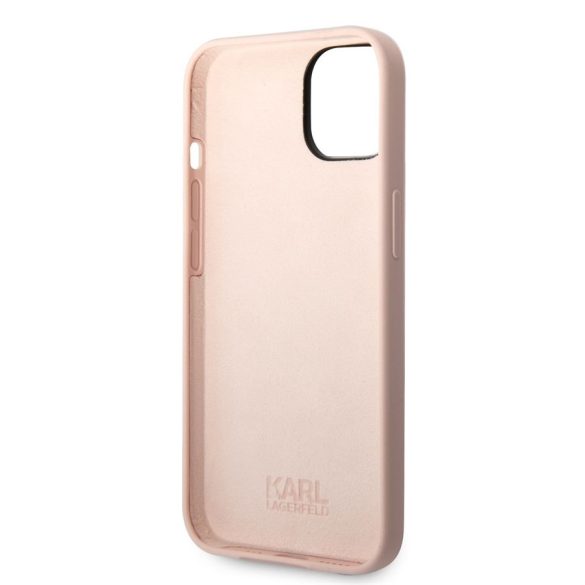 Apple iPhone 14 KARL LAGERFELD KLHCP14SSNIKBCP Liquid Hátlap - Rózsaszín