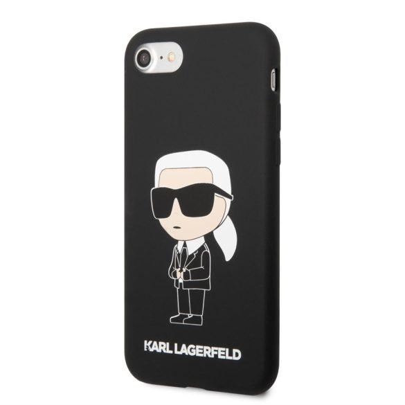 Apple iPhone 7/8/SE 2020/SE 2022 KARL LAGERFELD KLHCI8SNIKBCK Liquid Hátlap - Fekete