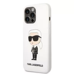   Apple iPhone 13 Pro KARL LAGERFELD KLHCP13LSNIKBCH Liquid Hátlap - Fehér