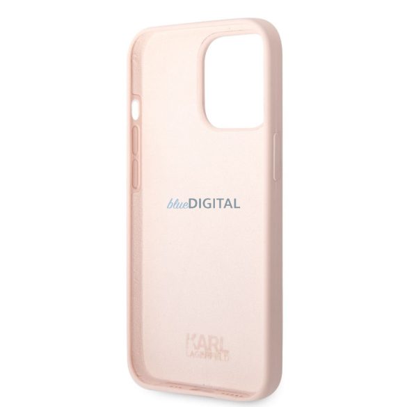 Apple iPhone 13 Pro KARL LAGERFELD KLHCP13LSNIKBCP Liquid Hátlap - Rózsaszín