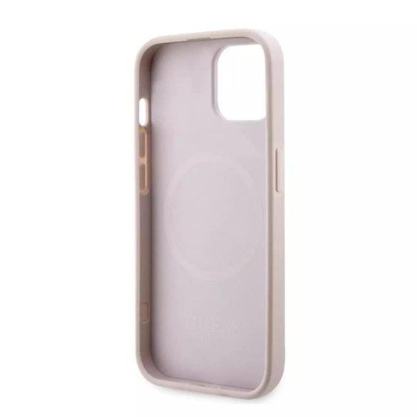 Apple iPhone 14 Pro GUESS GUHMP14LHGCFSEP MagSafe Hátlap - Rózsaszín