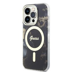   Apple iPhone 14 Pro GUESS GUHMP14LHTMRSK MagSafe Hátlap - Fekete tok