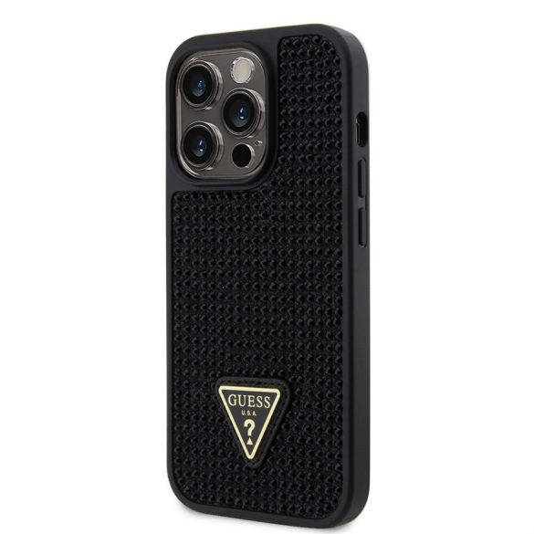 Apple iPhone 14 Pro Max GUESS GUHCP14XHDGTPK Hátlap - Fekete