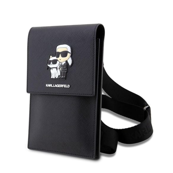 KARL LAGERFELD KLWBSAKCPMK Univerzális Telefontartó Táska  - Fekete tok