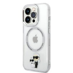   Apple iPhone 13 Pro KARL LAGERFELD KLHMP13LHNKCIT Magsafe TPU Hátlap - Átlátszó tok